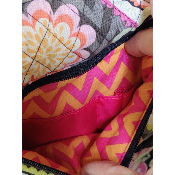 Vera Bradley Ziggy Zinnia Large School Backpack Pink Orange Floral Colorful Fade - Picture 8 of 15